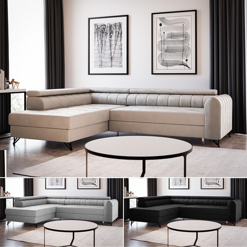 Ecksofa mit bettkasten alice - ecksofa,