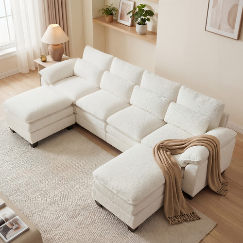 Form ecksofa mit - u-form,