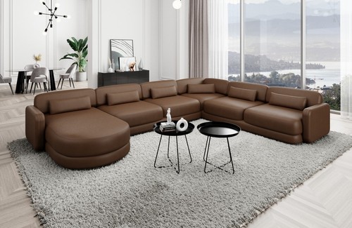 Sofa leder wohnlandschaft - sofa,