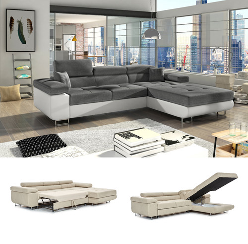 Flexibles ecksofa schlafsofa - ecksofa,