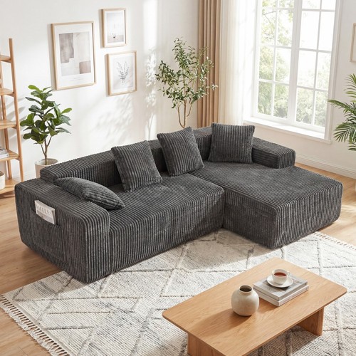 261cm ecksofa form mit - ecksofa,