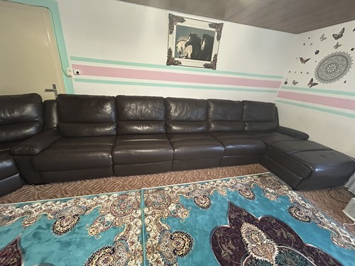 Sofa leder wohnlandschaft - leder,