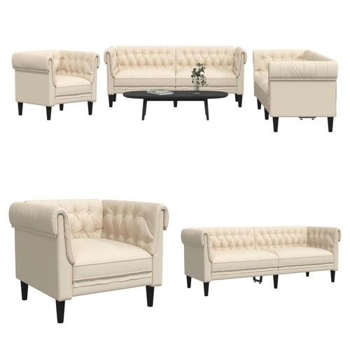 Tlg sofagarnitur stoff sofa - 3-tlg.,