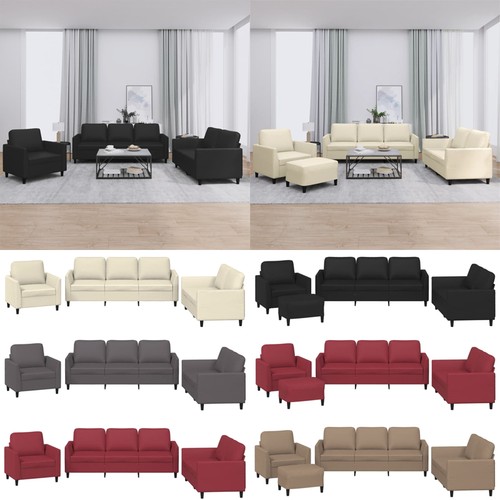 Tlg sofagarnitur stoff sofa - 3-tlg.,