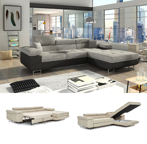Modernes ecksofa schlafsofa - modernes,