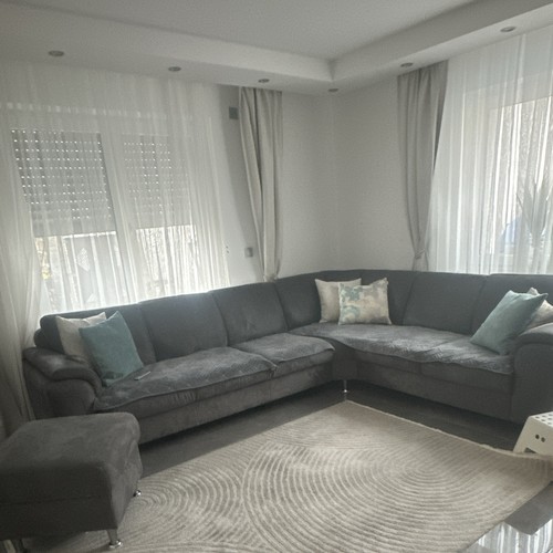 Graues ecksofa wohnlandschaft - graues,